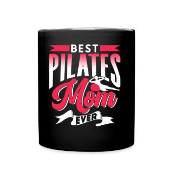Meilleure mère de Pilates jamais amoureuse de maman - Mug uni - noir - Devant