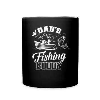 Dad's Fishing Buddy Fishing Fishing Friend Fishing - Full Colour Mug - black - Front