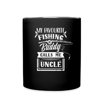 My Favorite Fishing Buddy Calls Me Uncle Fishing - Full Colour Mug - black - Front