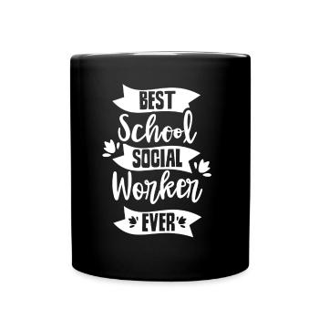 Meilleur travailleur social scolaire de tous les temps - Mug uni - noir - Devant