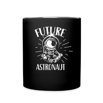 Futur astronaute Astronomie Fusée Espace - Mug uni - noir - Devant