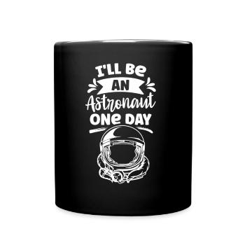 Je serai un jour astronaute Astronomie - Mug uni - noir - Devant