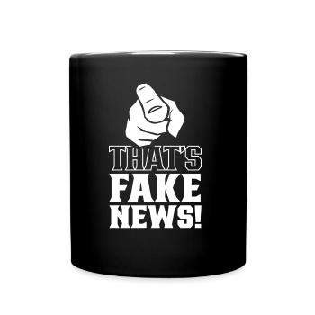 Das Sind Fake News Presserecht Pressefreiheit - Tasse einfarbig - Schwarz - Vorne