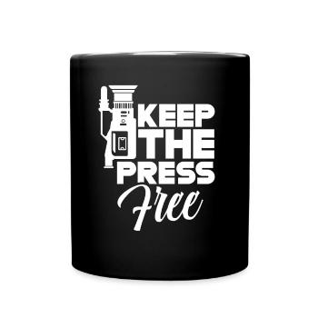 Keep the press free Freedom of the press - Full Colour Mug - black - Front