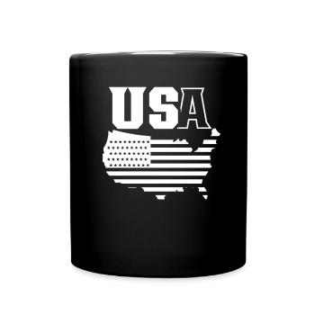 États-Unis Patriotes Américains États-Unis Amérique - Mug uni - noir - Devant