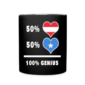 Austria and Somalia ingenious / Gift - Full Colour Mug - black - Front