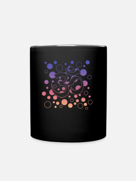 Yoga Namaste - Tasse einfarbig - Schwarz