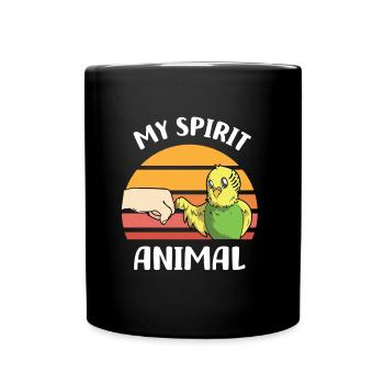 Budgerigar lover | Pet Bird Gifts - Full Colour Mug - black - Front