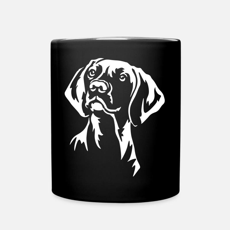 Magyar Vizsla Kopf "Black Edition" - Tasse einfarbig - Schwarz