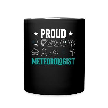 Stolzer Meteorologe Meteorologie Wettervorhersage - Tasse einfarbig - Schwarz - Vorne