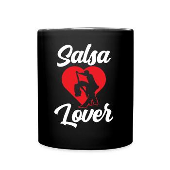 Salsa Lover Dance Hobby Dancing Dancer - Full Colour Mug - black - Front