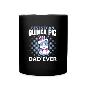 Papa cochon d’Inde - Mug uni - noir - Devant