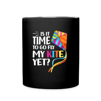 Kite flying | Hobby Flying Kite Sports Gifts - Full Colour Mug - black - Front