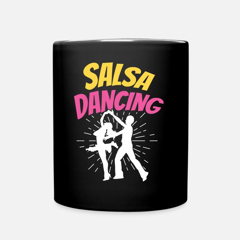 Salsa Tanzen Hobby Tanz Tänzer - Tasse einfarbig - Schwarz
