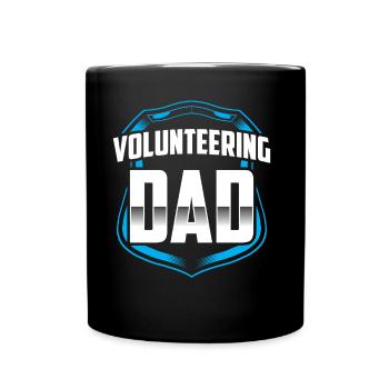 Volunteer father Profession Volunteer Volunteer - Full Colour Mug - black - Front