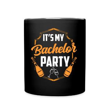 C’est mon enterrement de vie de garçon mariée célibataire - Mug uni - noir - Devant