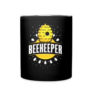 Imker Imkerei Honigbiene Imkern - Tasse einfarbig - Schwarz - Vorne