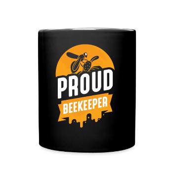 Fier apiculteur apiculteur apiculteur abeille mellifère - Mug uni - noir - Devant