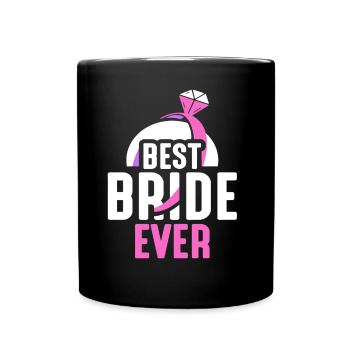 Meilleure mariée jamais mariée mariage - Mug uni - noir - Devant