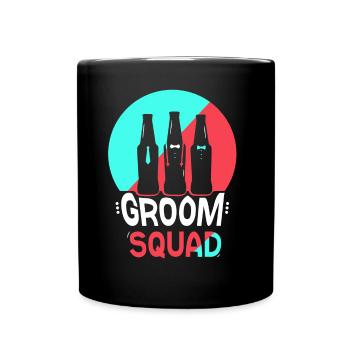 L’équipe du marié dit Mariage de fête de mariage - Mug uni - noir - Devant