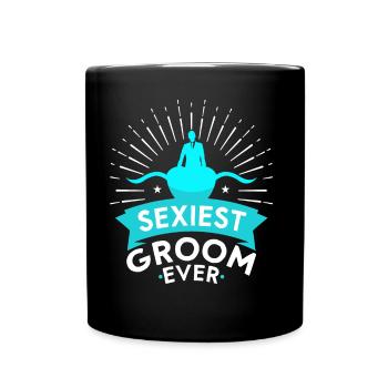 Sexy Groom Wedding Wedding Party Sayings - Full Colour Mug - black - Front