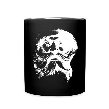 Retro Santa Claus Face - Full Colour Mug - black - Front