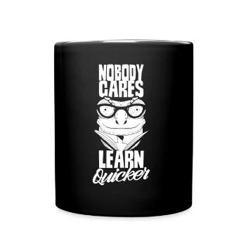 Nobody Cares, Learn Faster Tutoring - Full Colour Mug - black - Front