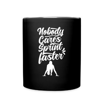 Tout le monde sprinte sprint rapide - Mug uni - noir - Devant