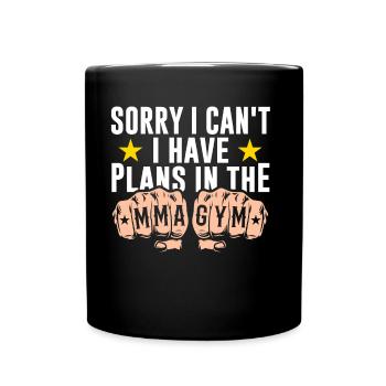 Je ne peux pas J’ai des projets dans l’équipe de gymnastique Mma - Mug uni - noir - Devant