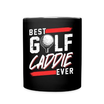 Best Golf Caddy Ever Golfer Golf - Full Colour Mug - black - Front