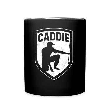 Caddie Golfer Golfen Golf profession - Full Colour Mug - black - Front
