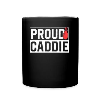 Fier caddie profession golfeur golfeur - Mug uni - noir - Devant