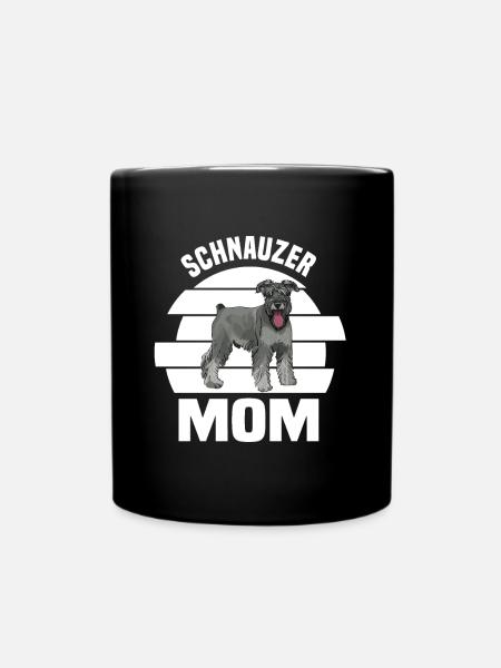 Schnauzer Hund - Tasse einfarbig - Schwarz