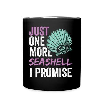 Plus qu’une coquille je lui promets Moules - Mug uni - noir - Devant