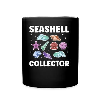 Shell collectors Mussel collectors collect mussels - Full Colour Mug - black - Front