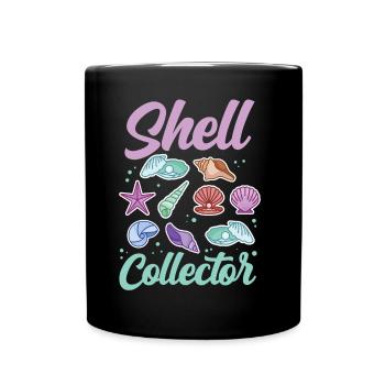 Shell collectors Mussel collectors collect mussels - Full Colour Mug - black - Front