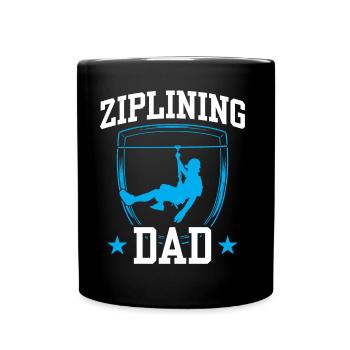 Tyrolienne Papa Tyrolienne Dictons Sports Tyrolienne - Mug uni - noir - Devant
