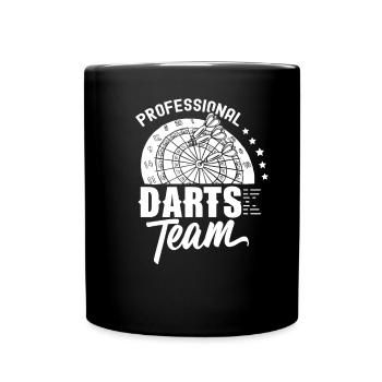 Professional Darts Team Darts Club Darts - Full Colour Mug - black - Front
