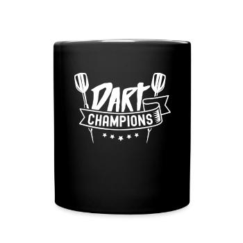 Dart Champions Darts Dartverein Team - Full Colour Mug - black - Front