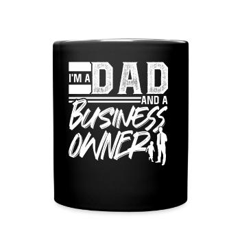 Ich Bin Ein Vater Und Ein Geschäftsinhaber CEO - Tasse einfarbig - Schwarz - Vorne