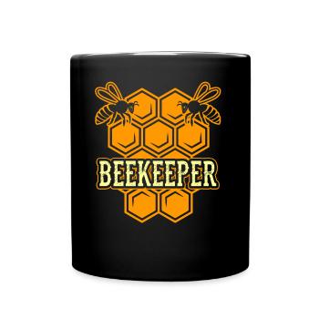 Imker Imkern Honigbiene Imkerei - Tasse einfarbig - Schwarz - Vorne