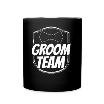 Équipe de marié Mariage Party Dictons - Mug uni - noir - Devant