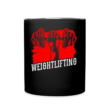 Weightlifting Fitness Workout Weightlifting Gym - Full Colour Mug - black - Front