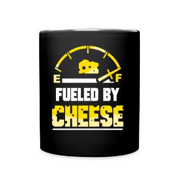 Driven by cheese sweet lovers love - Full Colour Mug - black - Front