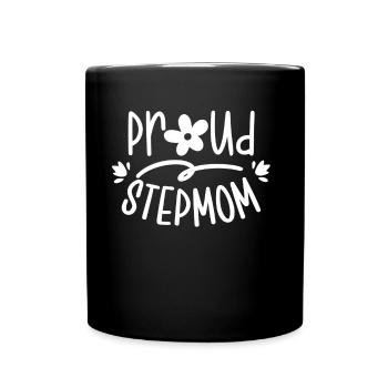 Fière belle-mère enfant mère d’accueil - Mug uni - noir - Devant