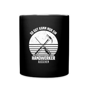 Maurer - Tasse einfarbig - Schwarz - Vorne