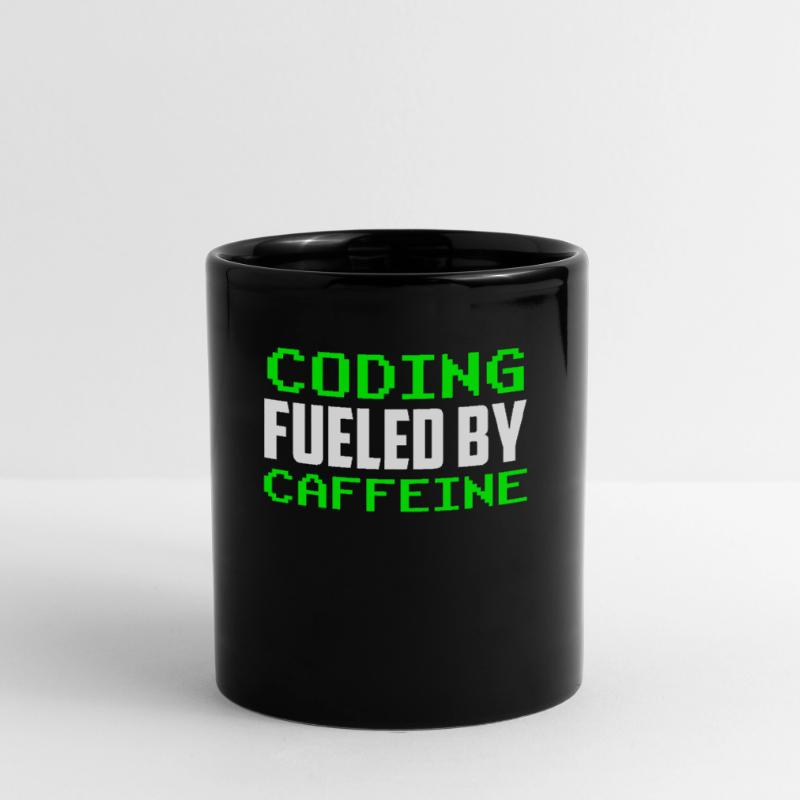 Programmation propulsée par le code de la caféine Mug uni
