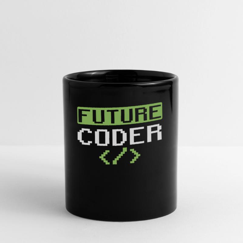 Zukünftiger Coder Coding Programmierer Code Tasse einfarbig