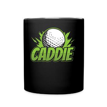 Caddie Golf Golfer Golfing Profession - Full Colour Mug - black - Front
