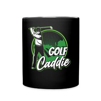 Golf Caddy Profession Golfer Golfing - Full Colour Mug - black - Front